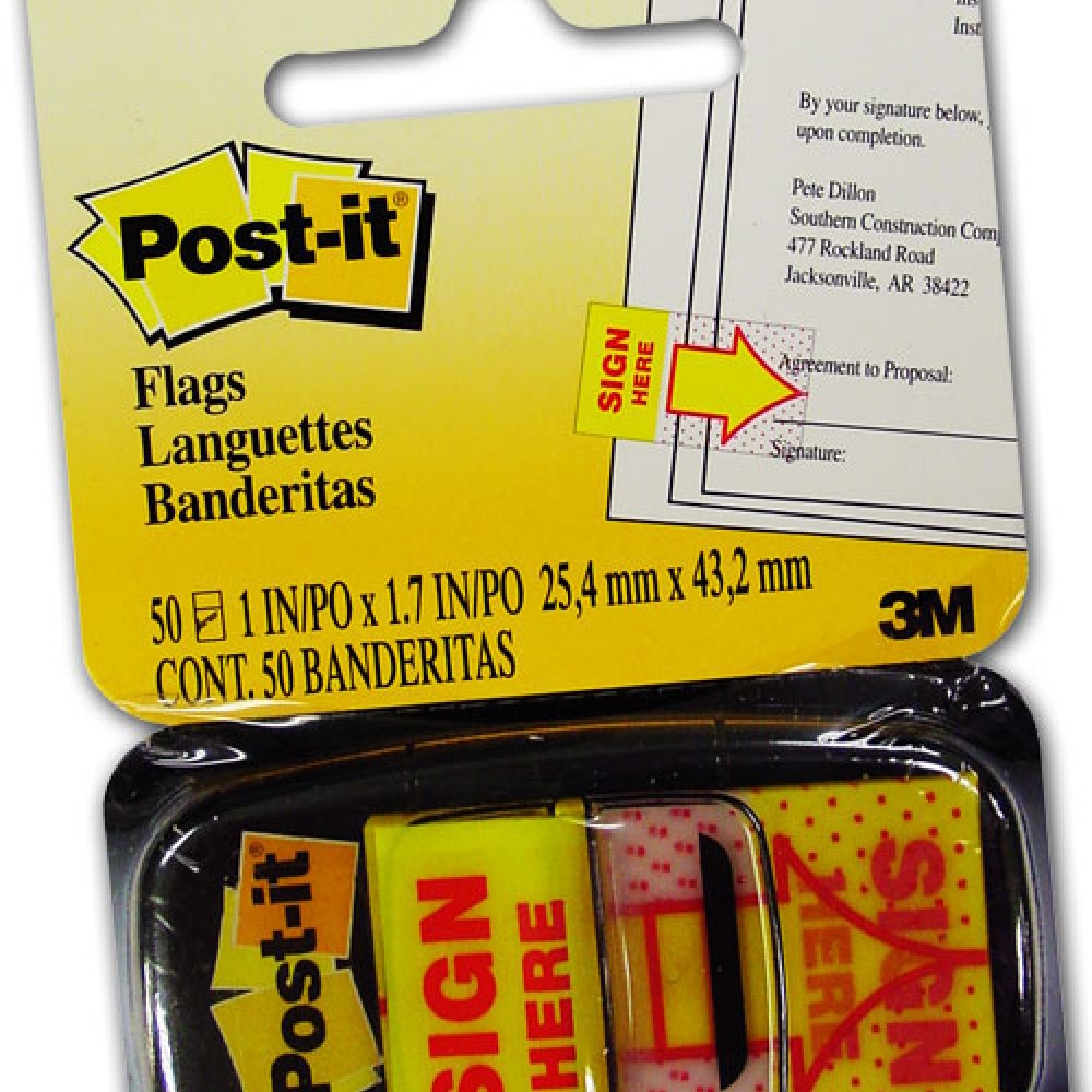3M Postit 6809 Sign Here Tape Flags [Your online shop for